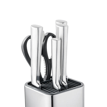 Modern Stainless Steel Knife Holder Set